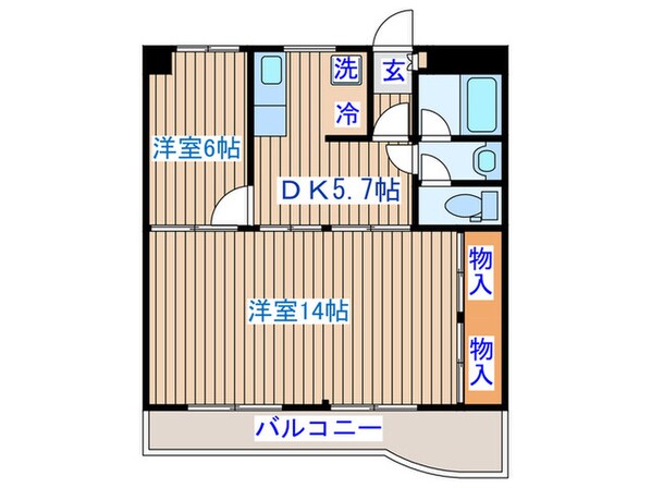 コ－プＫⅡの物件間取画像